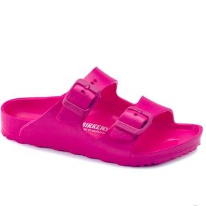 Hot pink girls Birkenstock sandals